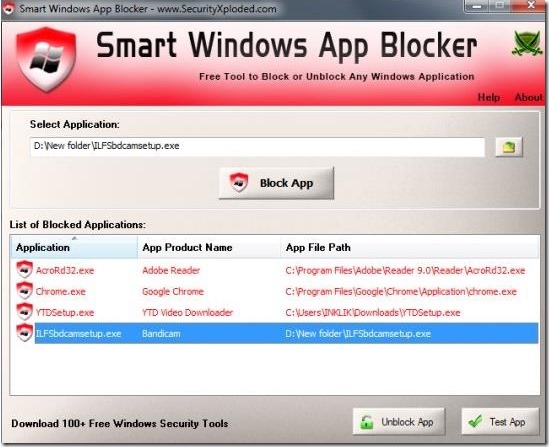 Smart Windows App Blocker