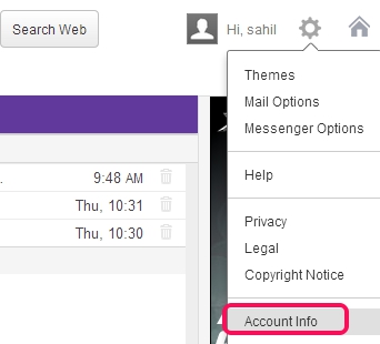 Two Step Authentication in Yahoo! Mail- access Account Info