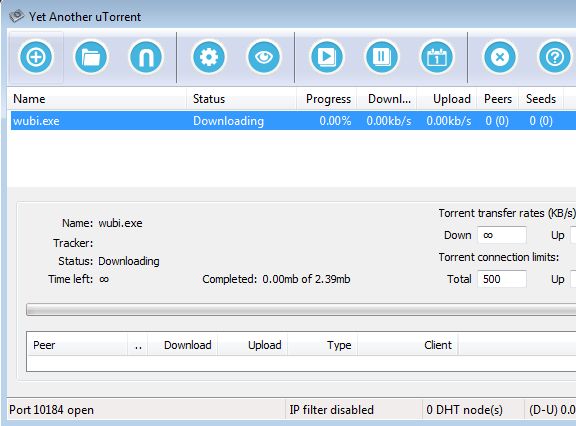 Yet Another uTorrent working