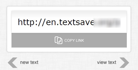 textsave- URL of saved text