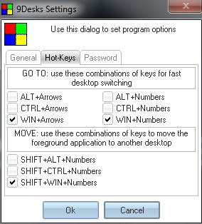 9Desks- hotkeys