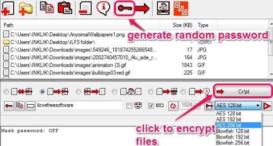 Cr!ptAES- encrypt input files and folders