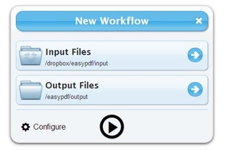 Easy PDF Cloud-online pdf converter- new workflow