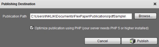 FlexPaper Desktop Publisher- publish pdf document