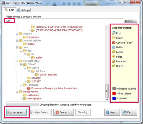 Free Empty Folder Delete-empty folder remover- scan files