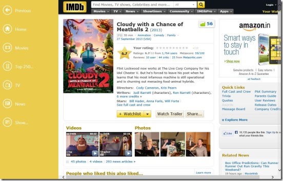 IMDb HD - Movies details