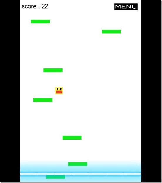 Jumping box - gameplay and score