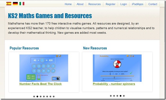 MAtHSFRAME-math games-home page