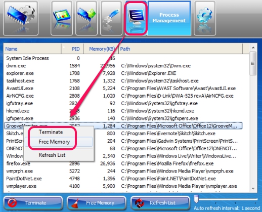 Memory Improve Master Free Version- free up memory from running processes