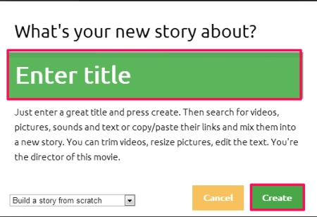 Metta-video creator- create new file