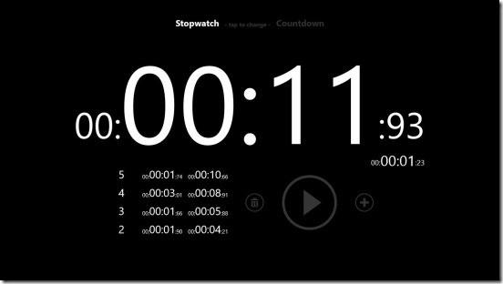 MyTime - stopwatch milestones