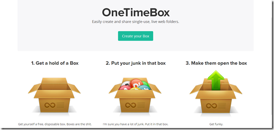 OneTimeBox-online backup-interface