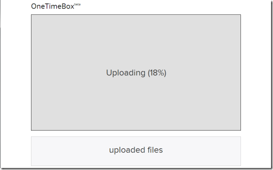 OneTimeBox-online backup- main interface