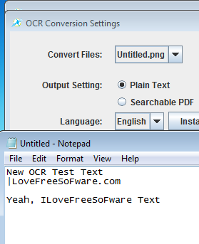 PDF OCR X conversion results
