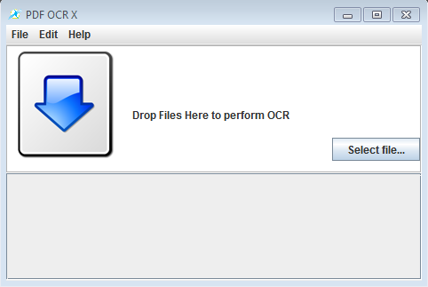 PDF OCR X default window