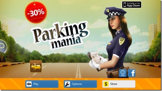 Parking Mania - main screen
