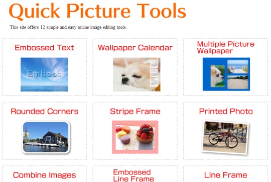 Quick Picture Tools- homepage