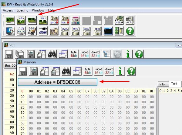 RWEverything memory monitoring