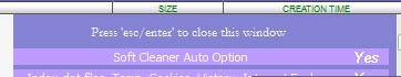 Soft Cleaner- auto option