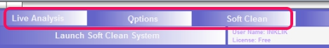Soft Cleaner- menu buttons
