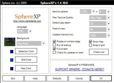 SphereSite-3D desktop-interface