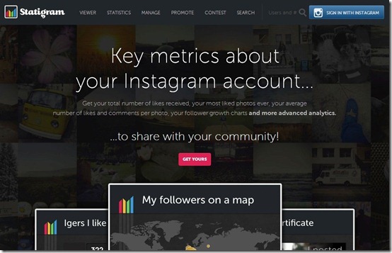 Statigram-instagram client-home page