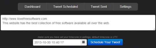 TwitLate.com- schedule tweets