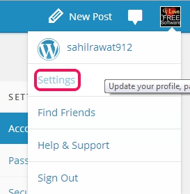 Two Step Authentication in WordPress- access settings