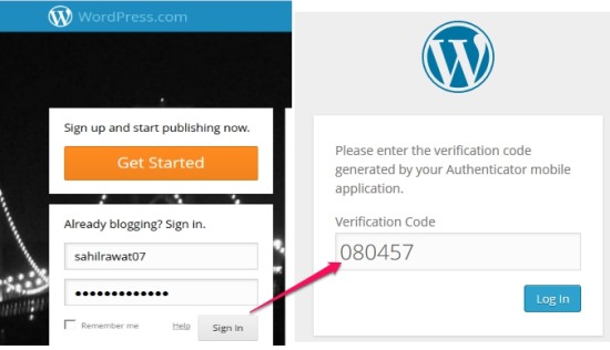 Two Step Authentication in WordPress