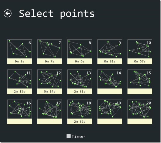 Untangle - select points