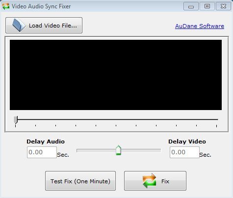 Video Audio Sync Fixer - Main Window
