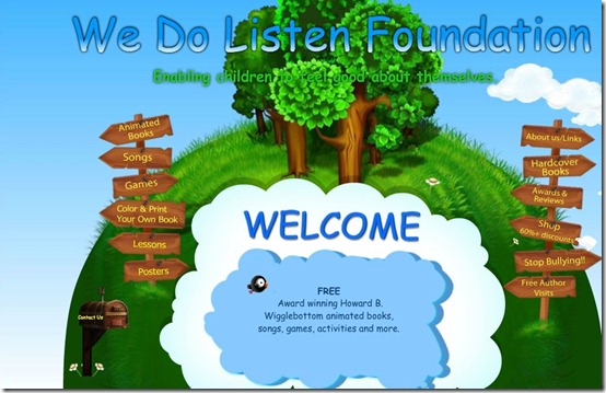 We Do Listen-kids app-home page