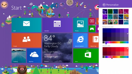 Windows 8.1 - customize start screen