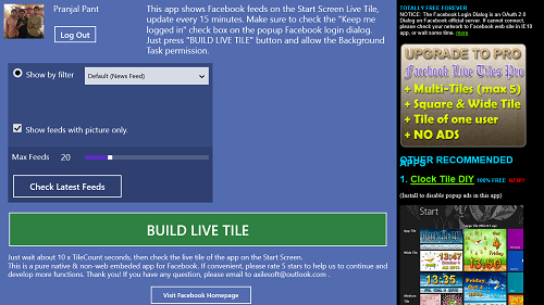 live tile