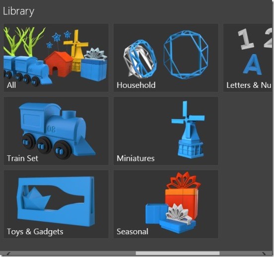 3D Builder - library