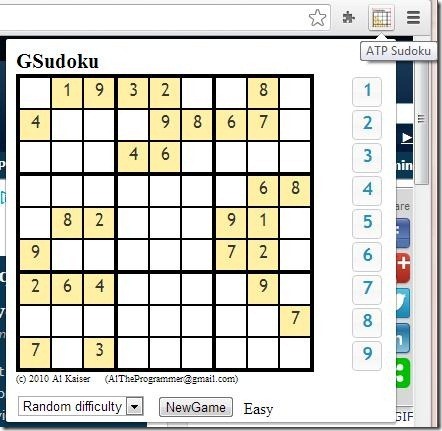 ATP Sudoku