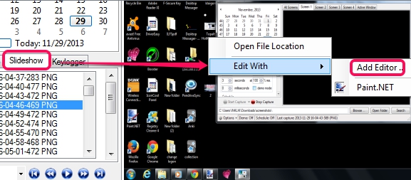 Auto Screen Capture- add an image editor