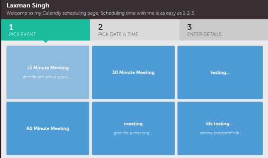 Calendly- calendly scheduling page