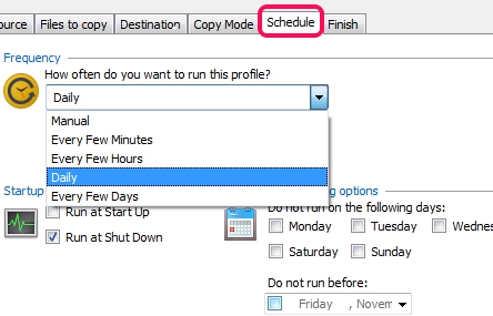 Cyotek CopyTools- schedule backup profile