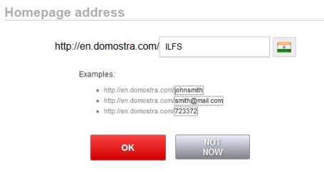 Domostra.com- select unique homepage address