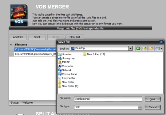Easy-Data Mediacenter 2013- vob merger