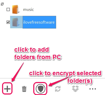 FREEFilePro7- encrypt selected folders
