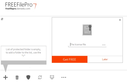 FREEFilePro7- register FREEFilePro7 by downloading the license file
