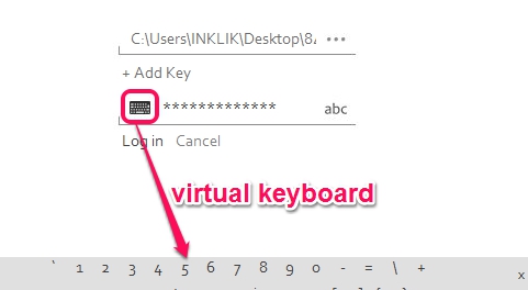FREEFilePro7- virtual keyboard