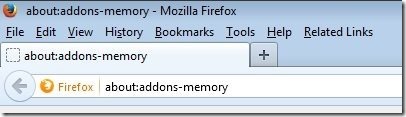 Firefox Addons Memory new Tab