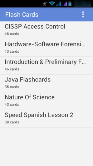 Flash Cards- android flash card app