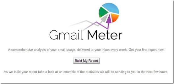 Gmail Meter- email analytics-build report