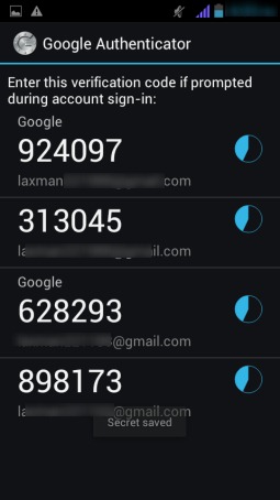 Google Authenticator app- connect multiple accounts