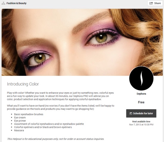 Helpout Introducing Color by Sephora