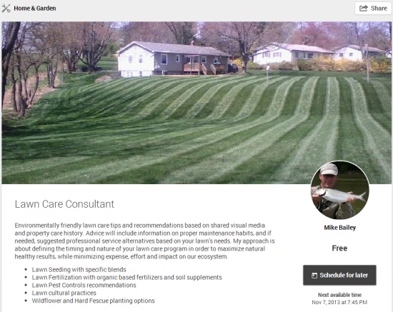Helpout Lawn Care Consultant by Mike Bailey